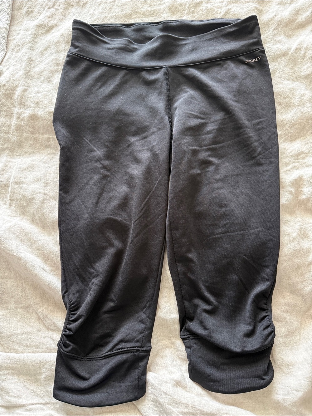 Jockey Black Cropped Leggings for Women